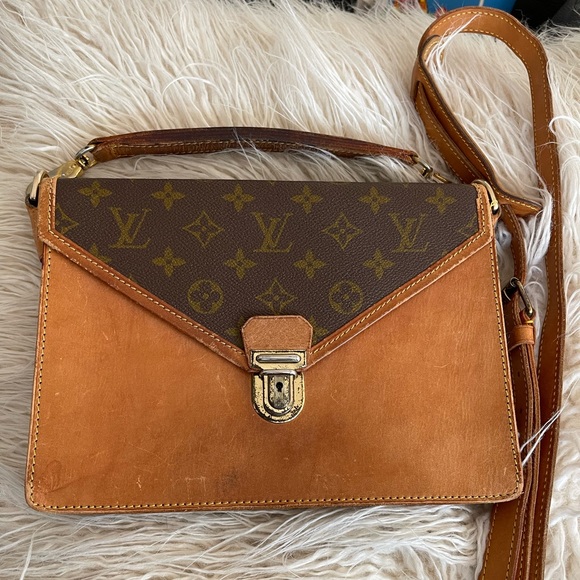 *RARE* Vintage *Collector’s Item* Louis Vuitton Shoulder Bag Clutch Handle - Picture 8 of 15